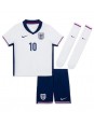 England Jude Bellingham #10 Replika Hemmakläder Barn EM 2024 Kortärmad (+ byxor)